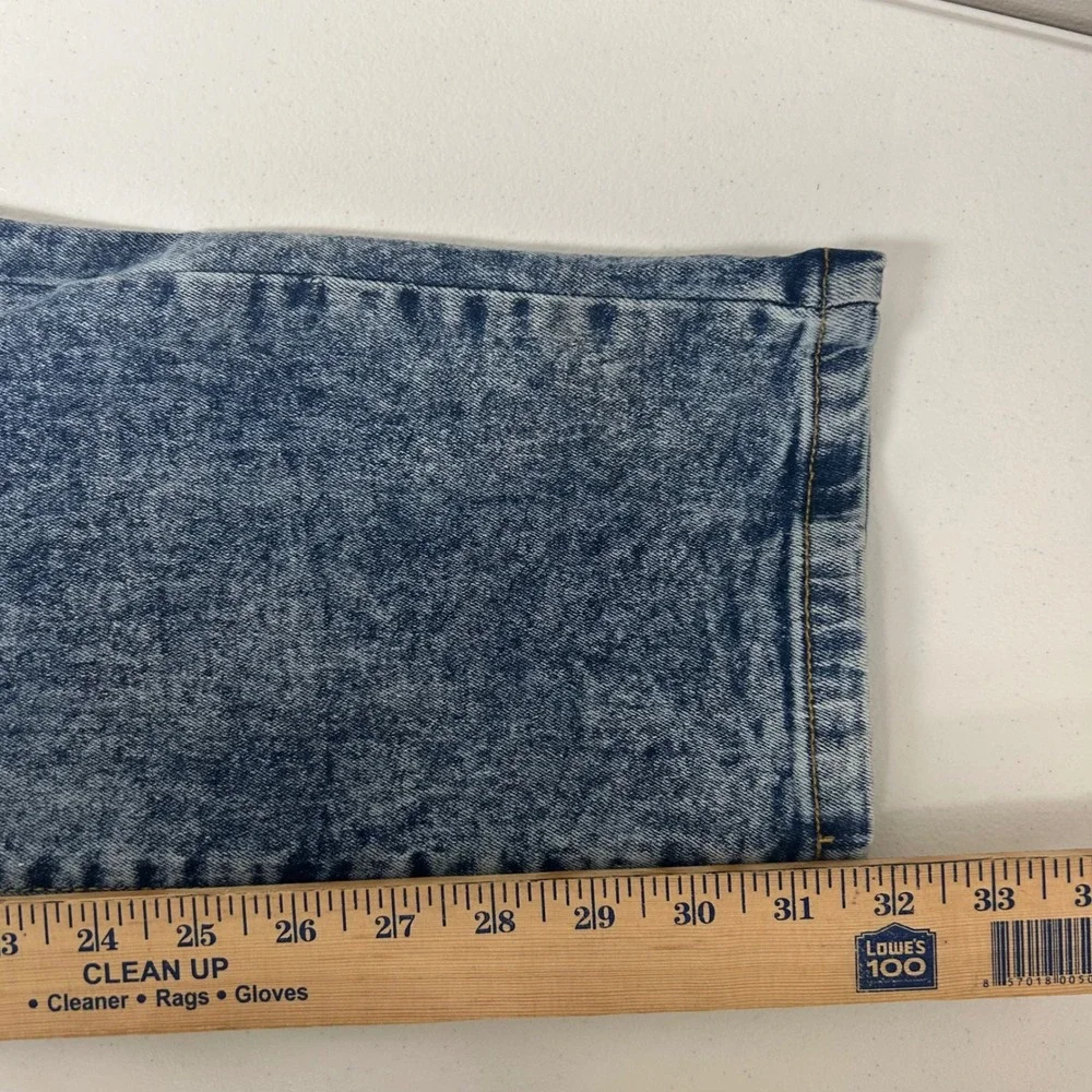 Akademiks‎ Moto Jeans Mens 38x32 Blue Acid Wash Ribbed Knee Streetwear